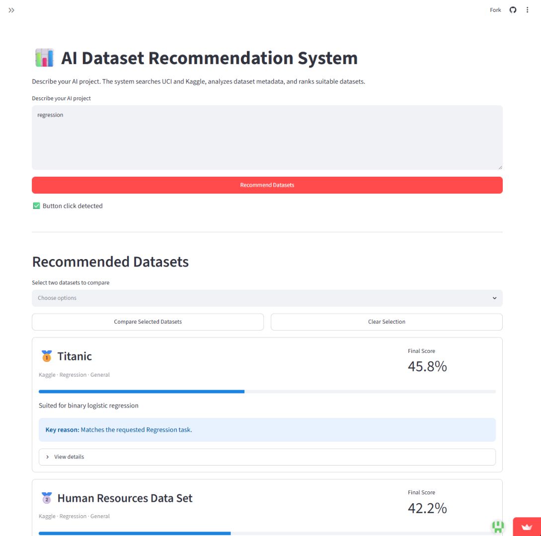 ai 데이터셋 추천 프로그램(AI Dataset Recommendation System)